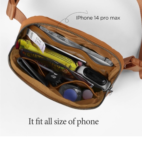 ODODOS Unisex Mini Belt Bag in Camel - Picture 4 of 6